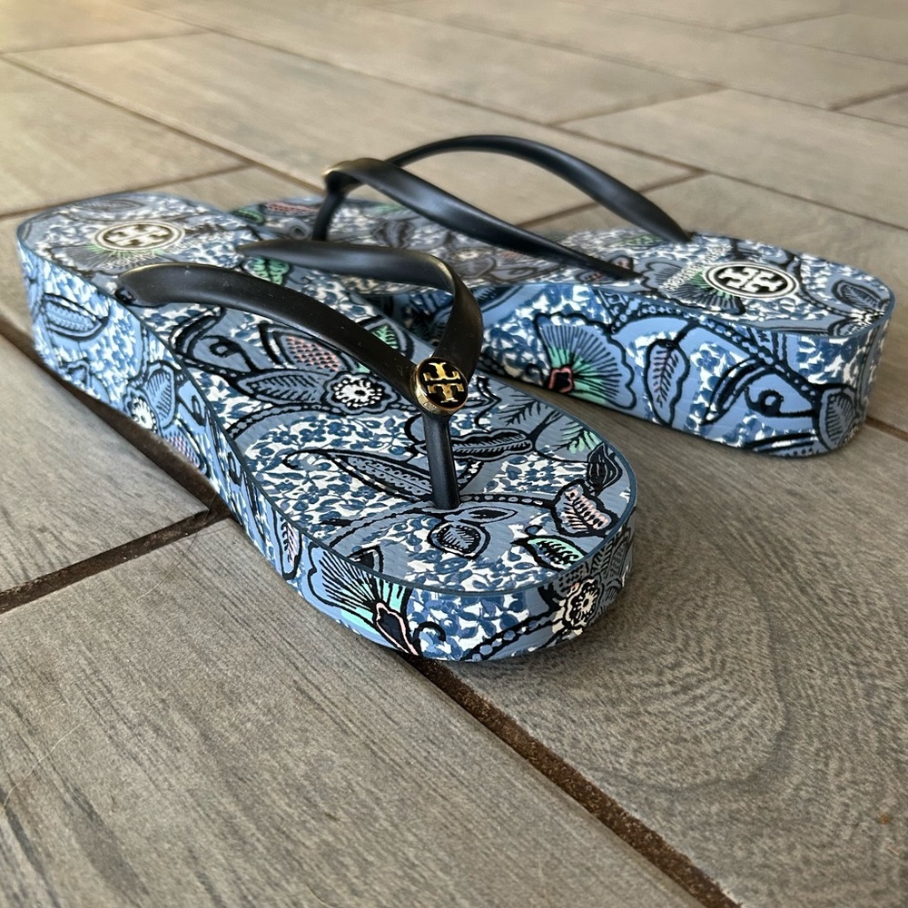 Tory Burch Women's Thandie Wedge Flip Flop Sandals